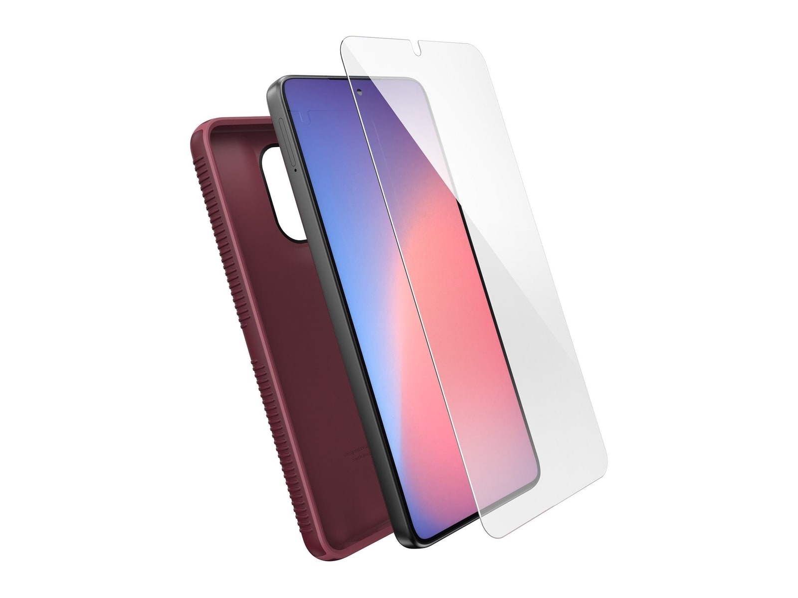 Speck - IMPACTHERO Grip + Tempered Glass - moto g stylus (2026) - Rusty Red/Currant Red