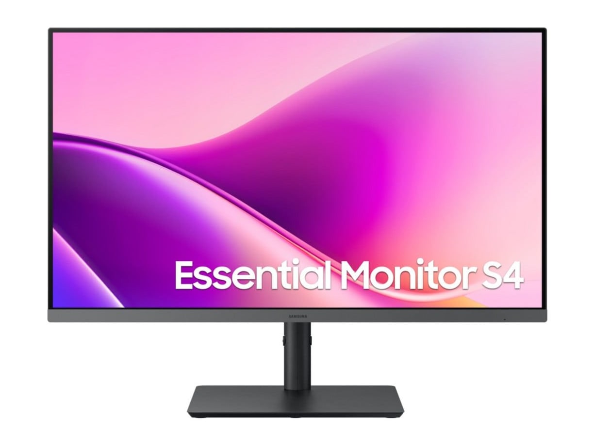 Samsung - 27" Essential Monitor S4 S43UF Full HD 100Hz Professional Monitors - Black
