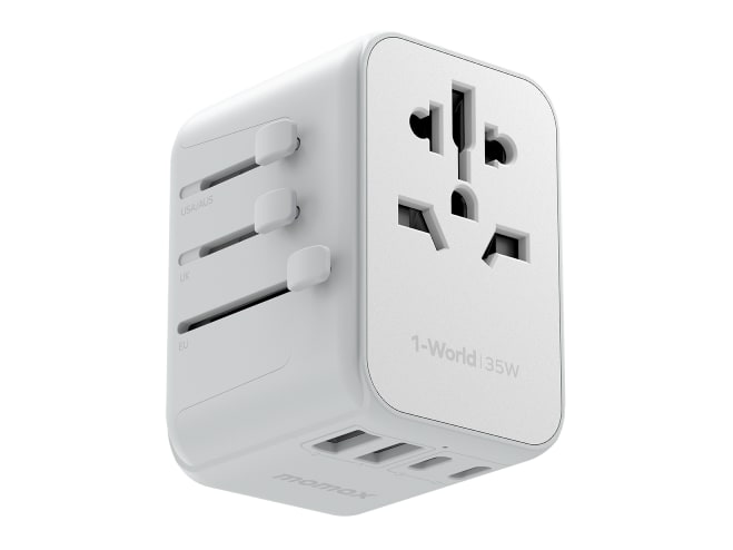 MOMAX - 1-World 5-Port Travel Charger 35W White Wall Chargers
