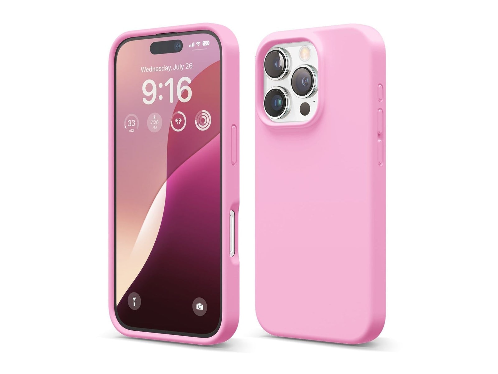 elago - Premium Silicone Case - iPhone 16 Pro - Hot Pink