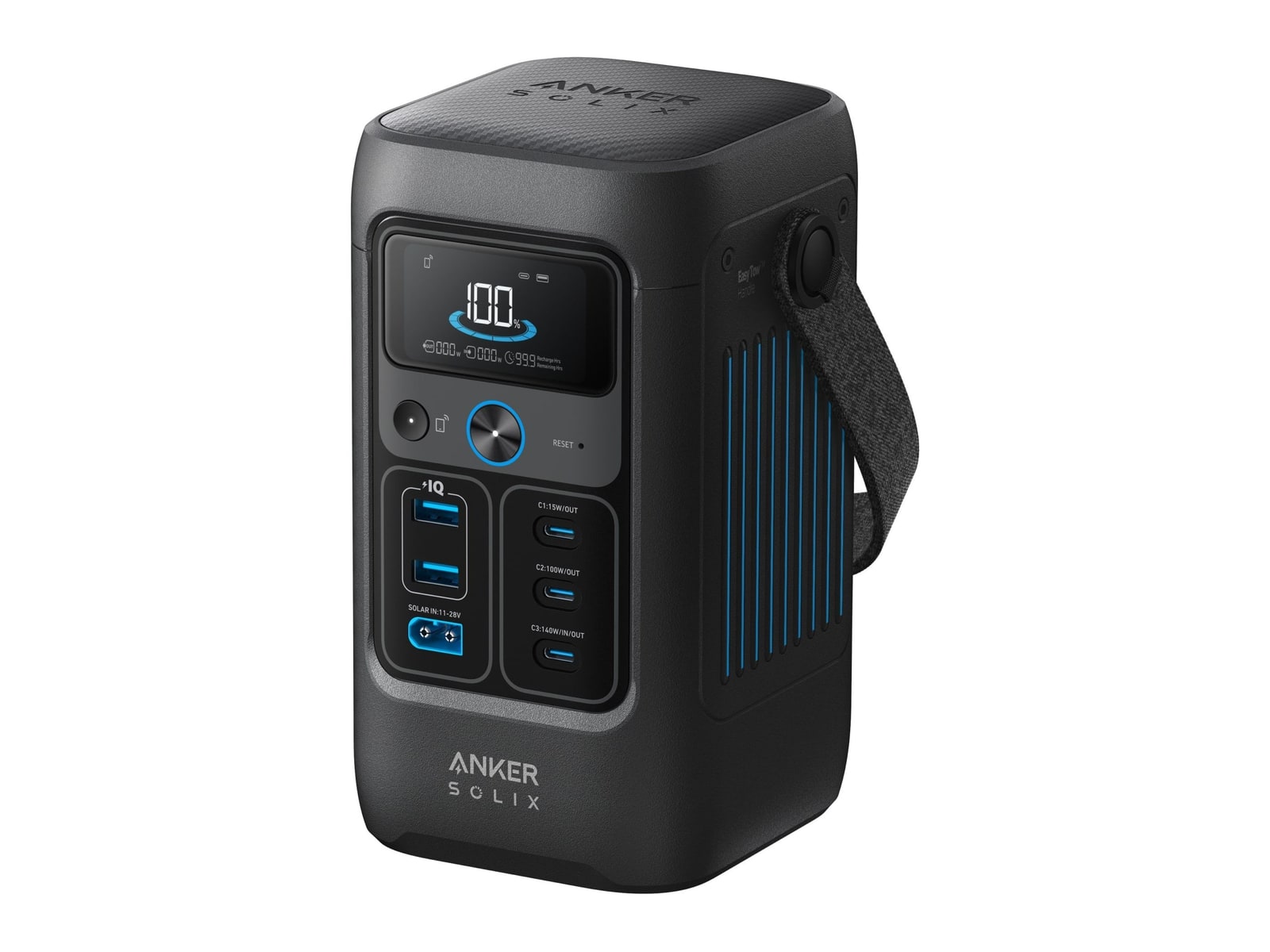 Anker - SOLIX C200X DC Portable Power Station 192Wh Portable Power Stations - Black