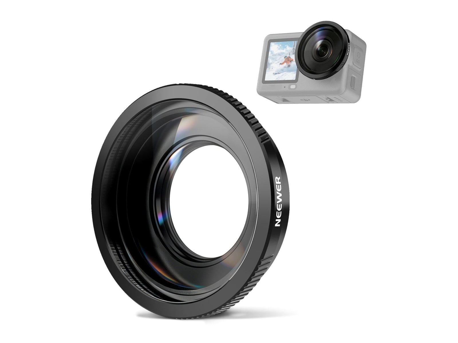 Neewer - FL-B53 180 FOV Wide Angle Lens For DJI Osmo Action 6 Camera Accessories