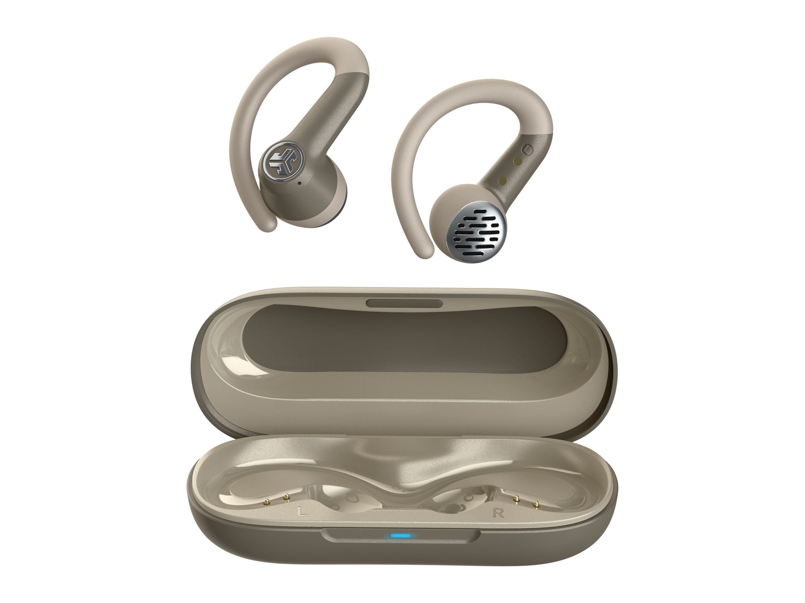 JLab - JBuds Open Sport 2 True Wireless Earbuds - Sandstone