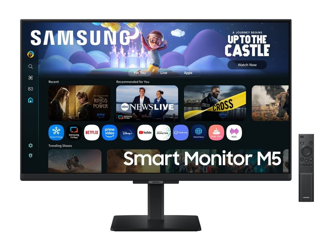 Samsung - 27" Smart Monitor M5 S27FM500E Full HD 60Hz Professional Monitors - Black