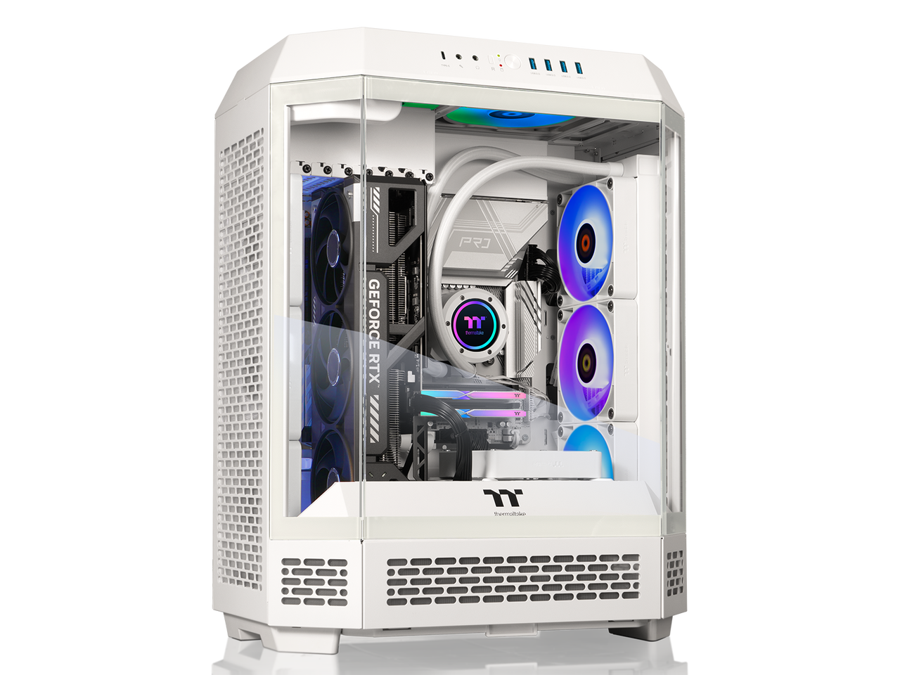 Thermaltake - Reactor 9580S - AMD Ryzen 9 9950X3D chip - 32GB Memory - 2TB SSD - White