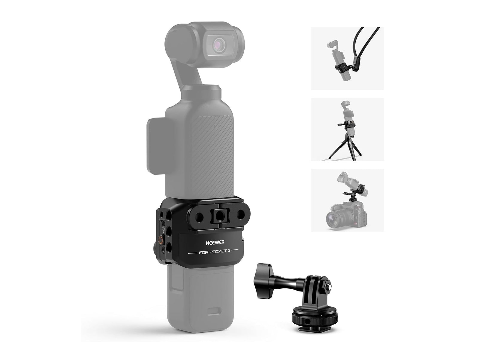Neewer - AC009 Action Camera Metal Cage For DJI Osmo Pocket 3 Camera Accessories
