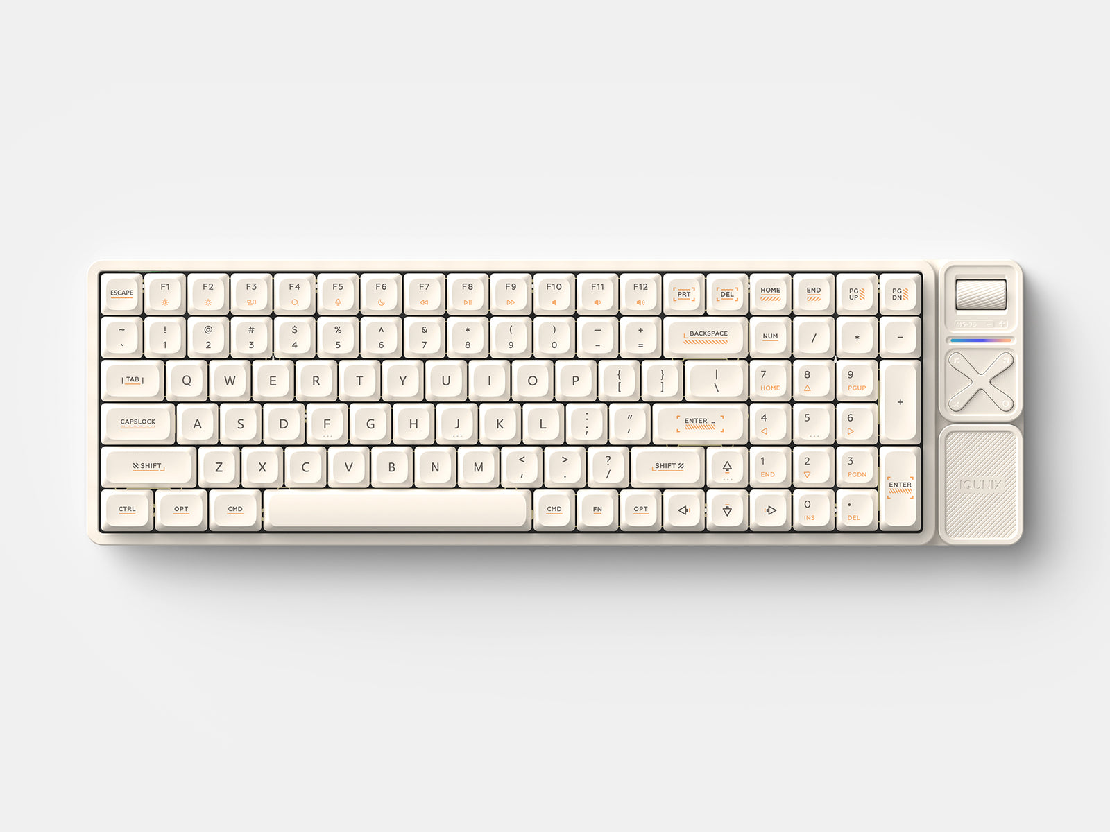 IQUNIX - Magi96 Pro ANSI US Wireless Keyboards - Ochre White