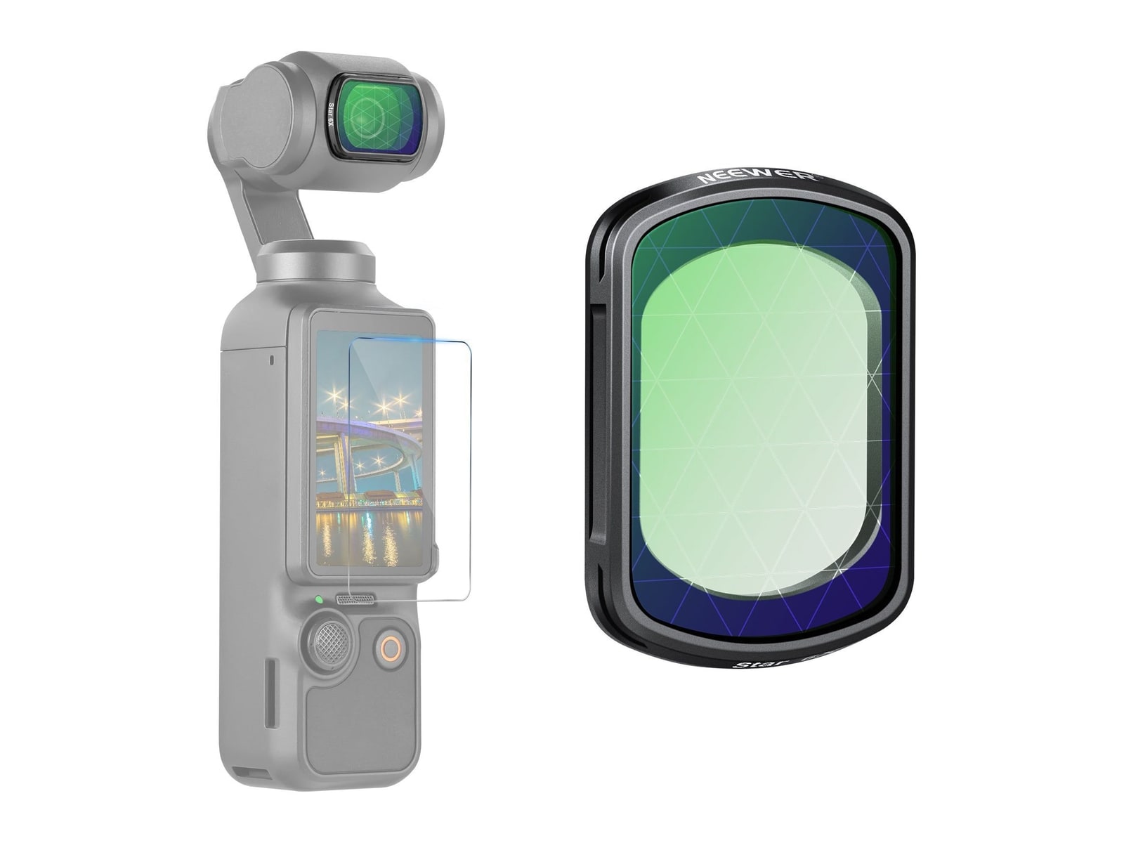 Neewer - FL-62 Star Filter for DJI Osmo Pocket 3 / Pocket 4 & Xtra Muse Camera Accessories