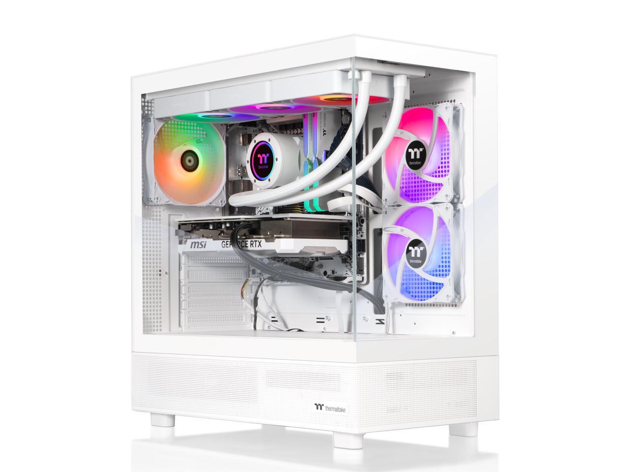 Thermaltake - View 7897XS-270 - AMD Ryzen 7 7800X3D chip - 32GB Memory - 1TB SSD - White