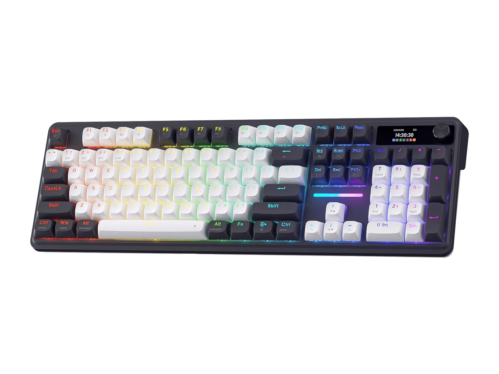 Redragon - TERRAFLARE K762 PRO Keyboards - White & Blue