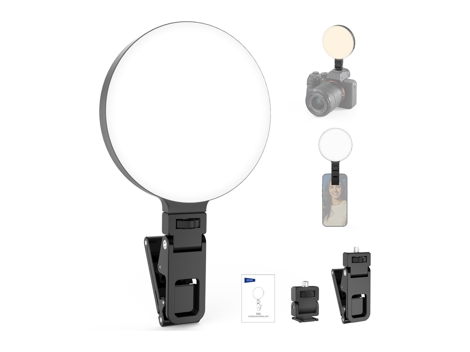 Neewer - N23 LED Selfie Ring Light Camera Accessories