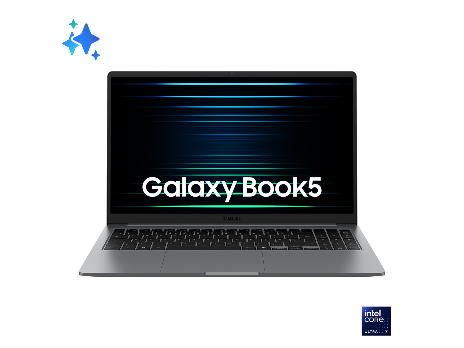 Samsung - Galaxy Book5 15.6" - Intel Core Ultra 7 255U chip - 32GB Memory - 512GB SSD - Gray