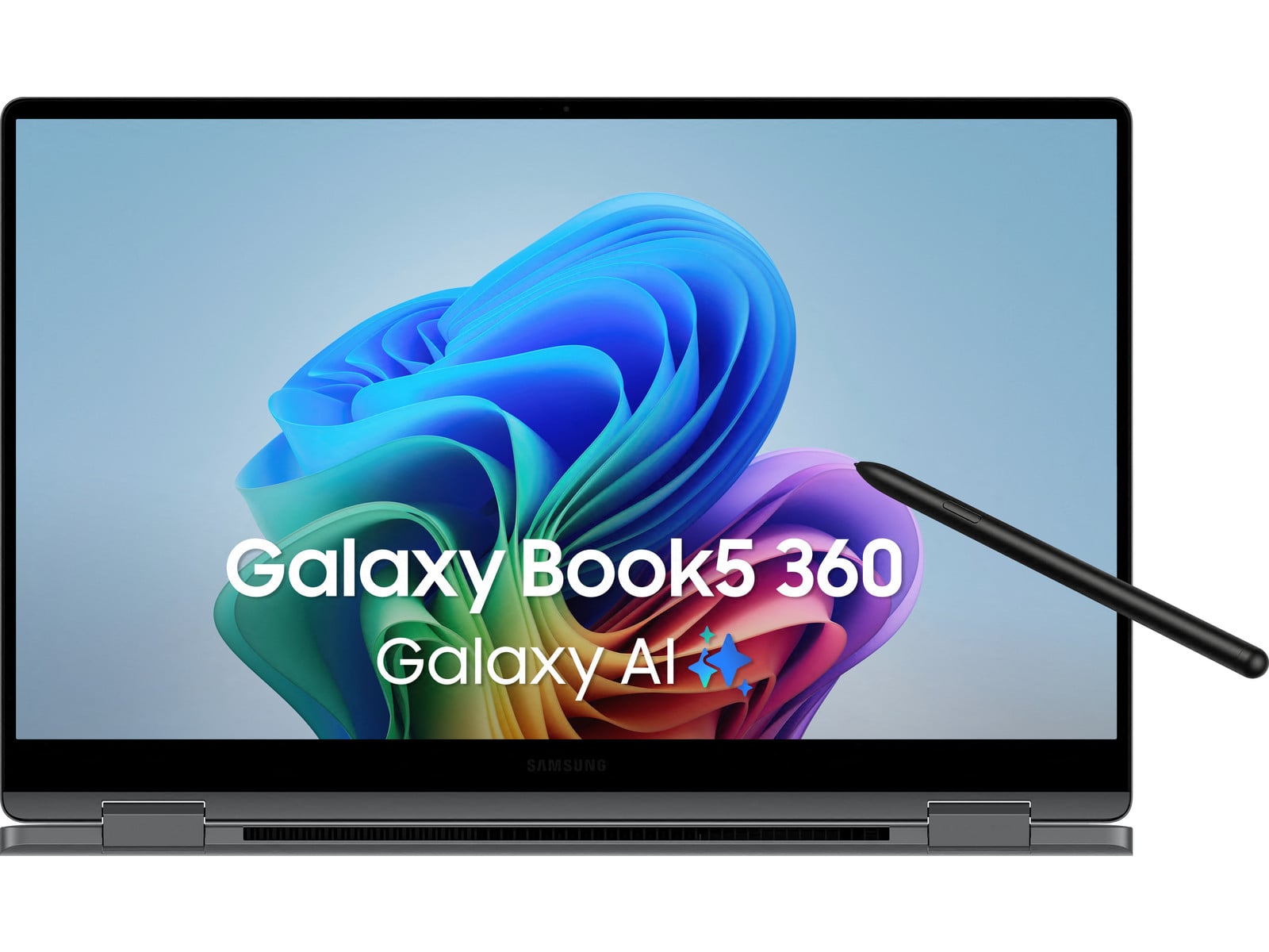 Samsung - Galaxy Book5 360 15.6" - Intel Core Ultra 7 256V chip - 16GB Memory - 512GB SSD - Gray