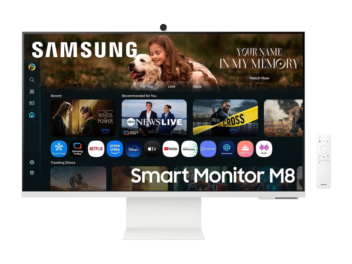 Samsung - 32 inch M8 M80F 3840 x 2160 4K/5K Monitors - Warm White
