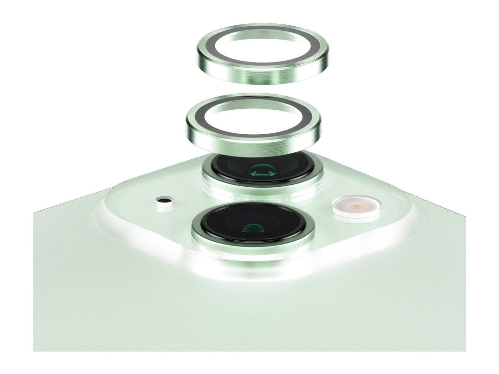 PanzerGlass - Hoops Camera Lens Protector Green iPhone 15