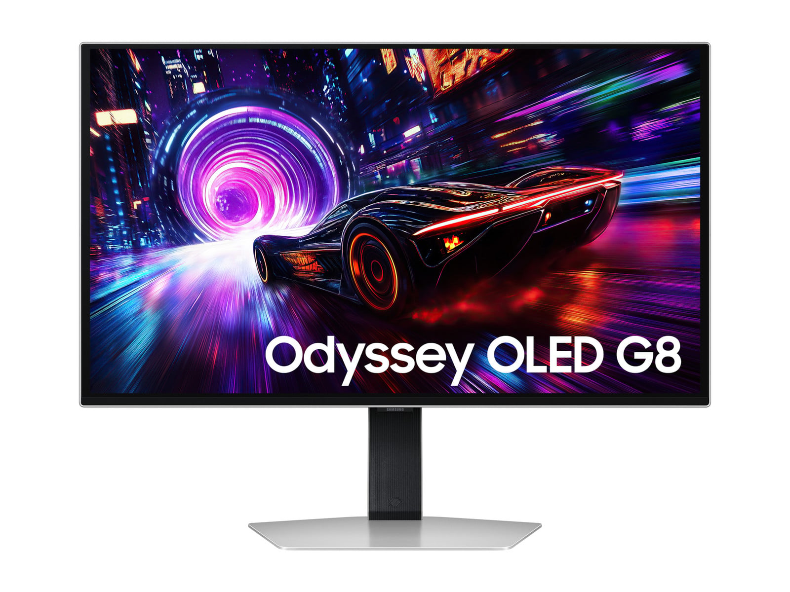 Samsung - 27" Odyssey OLED G8 S27FG816S 4K UHD 240Hz Gaming Monitors - Silver
