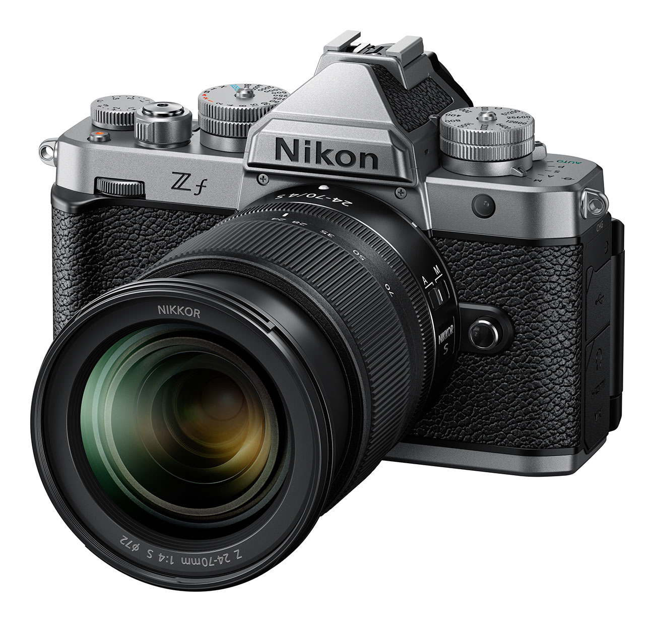 Nikon - Z f 24.5MP Mirrorless Cameras with 24-70mm f/4 Lens - Silver