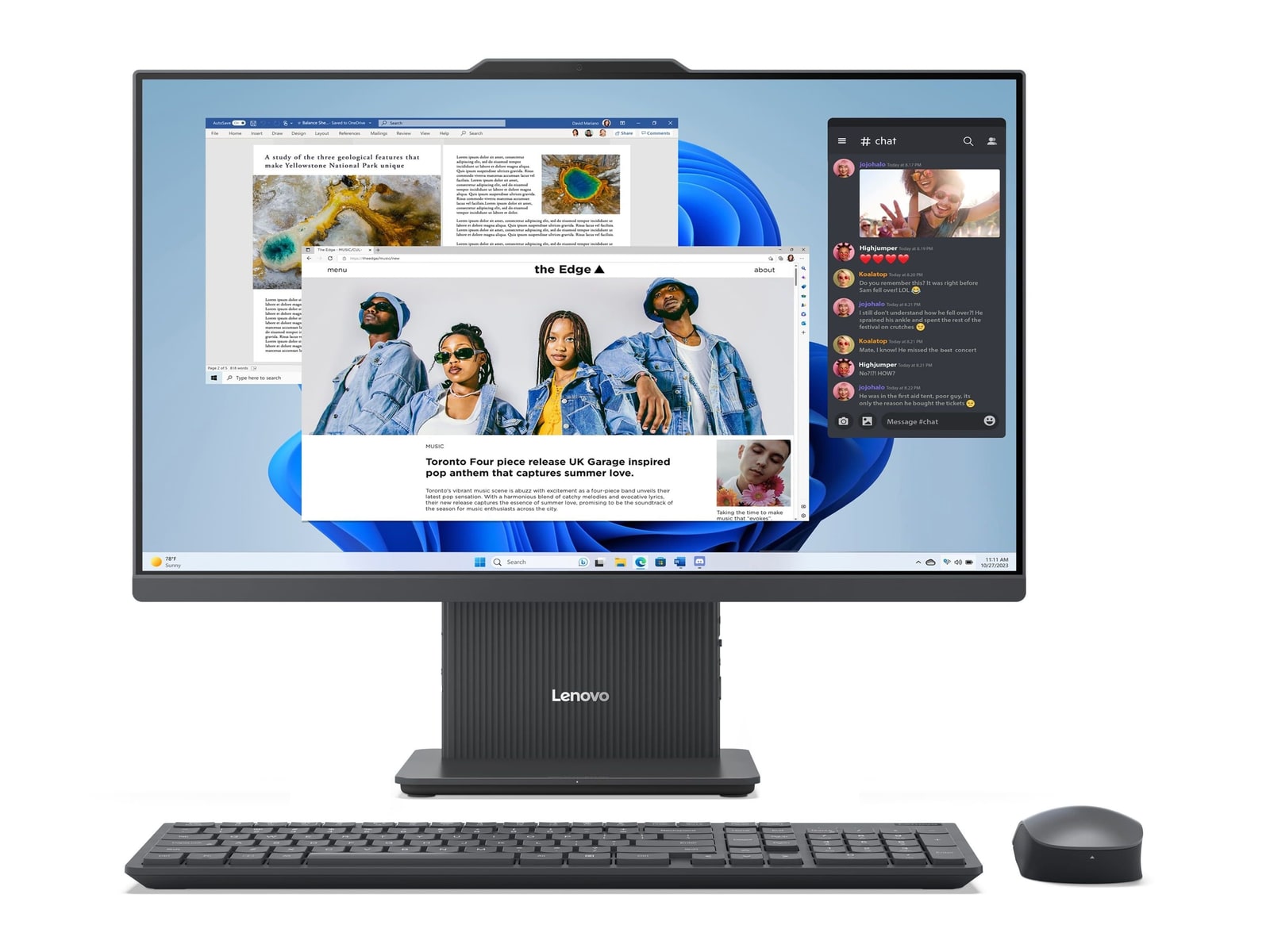Lenovo - IdeaCentre AiO F0HR0009US 23.8" - AMD Ryzen 3 7335U chip - 8GB Memory - 256GB SSD - Luna Grey