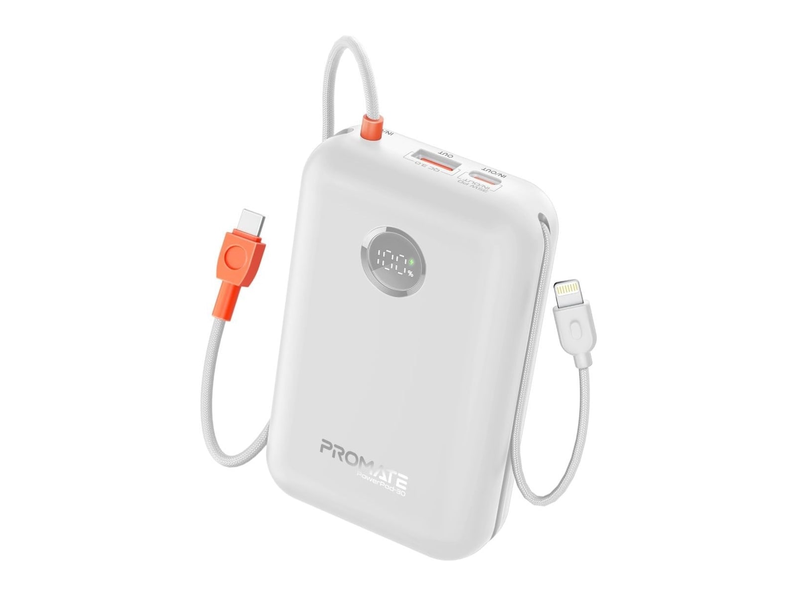 Promate - PowerPod-30 Power Banks - White