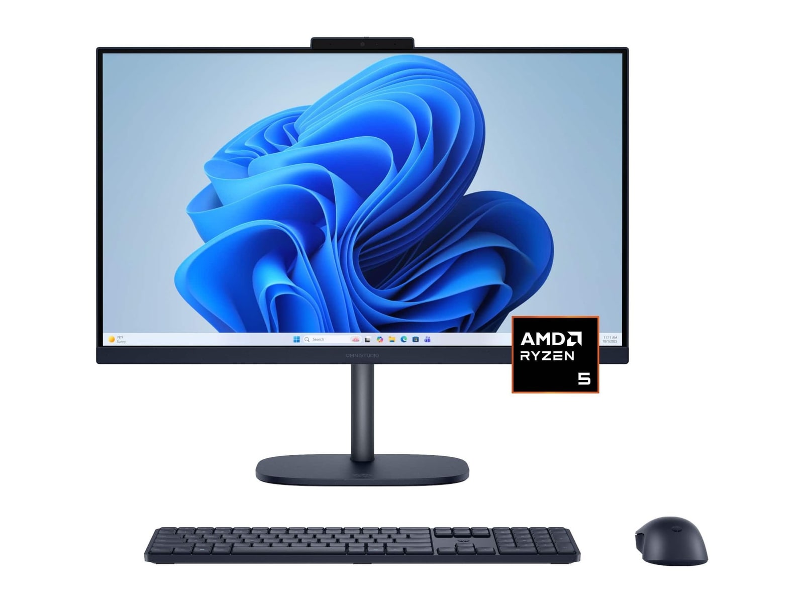 HP - OmniStudio 24-cv0154 23.8" - AMD Ryzen 5 4000 Series chip - 8GB Memory - 256GB SSD - Denim Blue