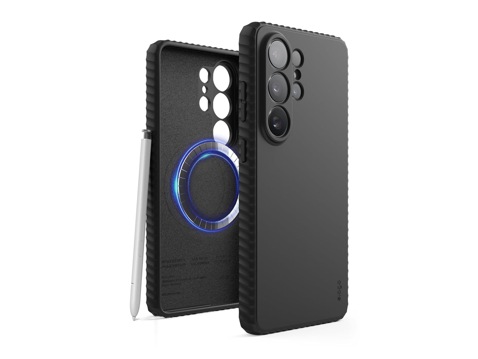 elago - Magnetic Ridge Case - Galaxy S26 Ultra - Black