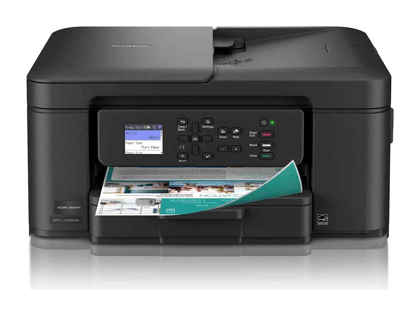 Brother - MFC-J1360DW Wireless Printers - Black