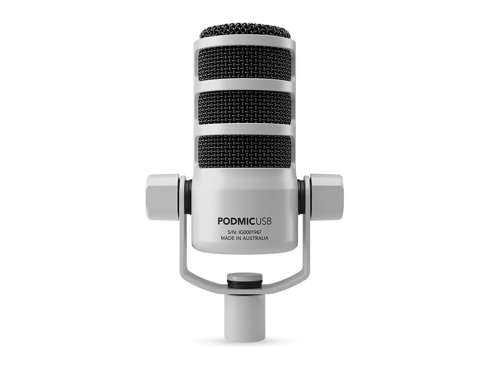 Rode - PodMic USB Microphone Dynamic Broadcast Microphones - White
