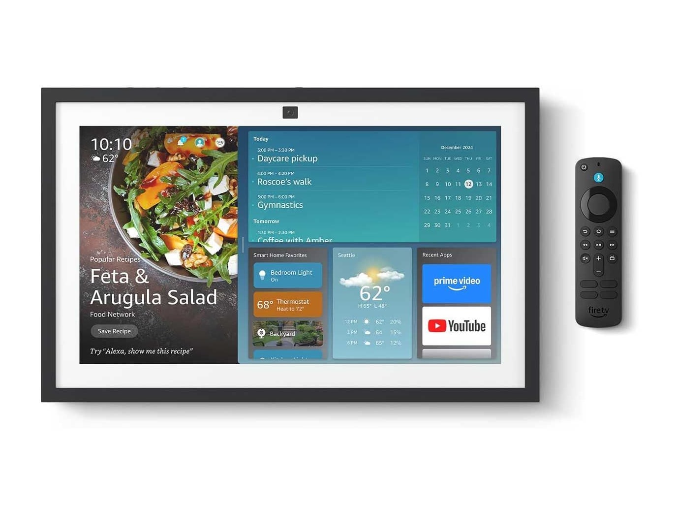 Amazon - Echo Show 15 Smart Display with Alexa and Fire TV Built-in (2024) Smart Displays - Black
