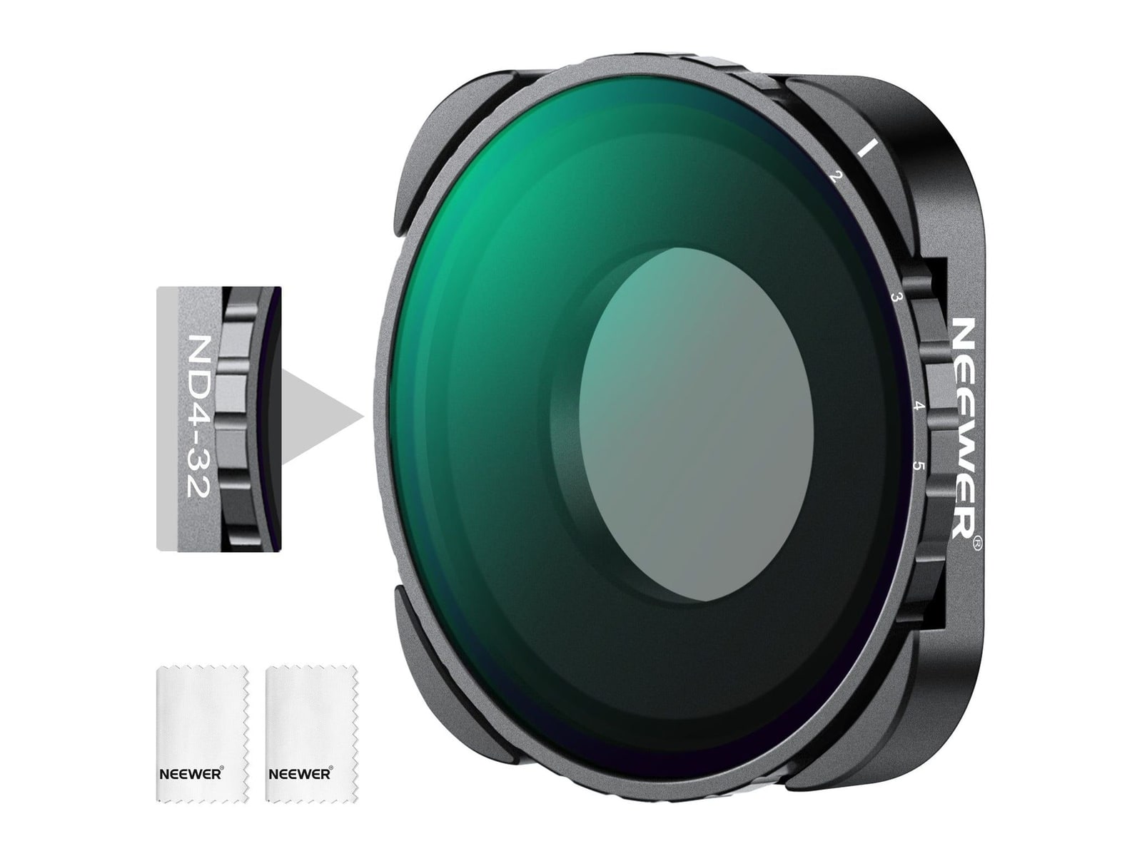 Neewer - Variable ND Filter Compatible with GoPro Hero 13 12 11 10 9 Camera Accessories