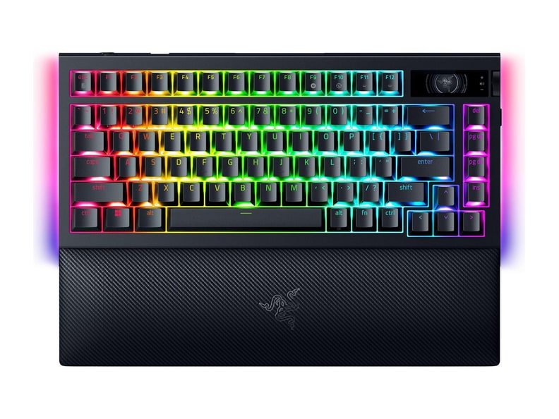 Razer - BlackWidow V4 Pro 75% Orange Switch Mechanical Keyboards - Black