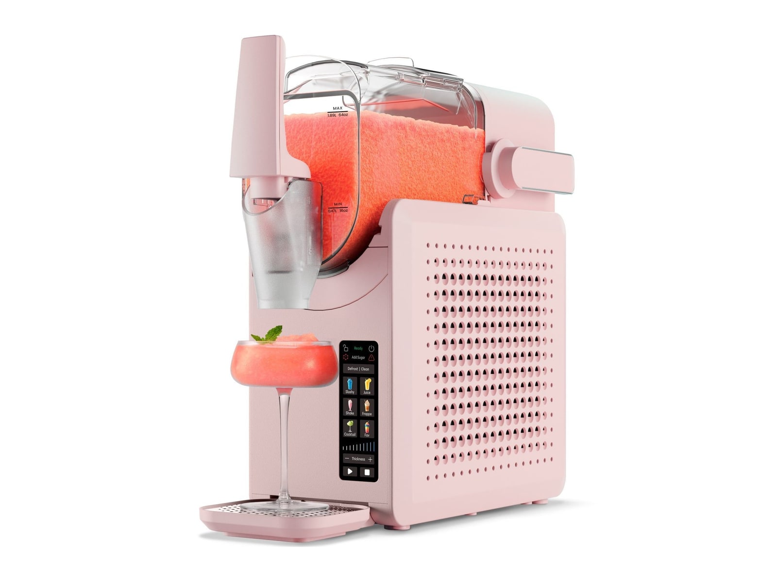 Chefman - Slush-Ease MAX Slushy Machine Pink Ice Cream & Slush Makers