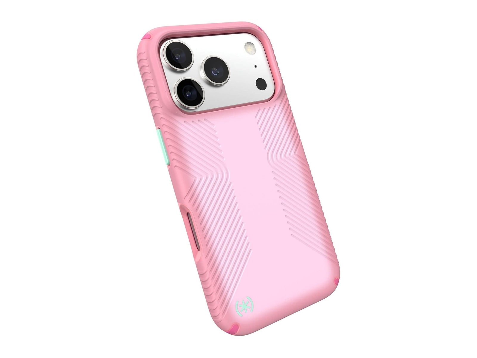 Speck - Presidio Lux Grip MagSafe - iPhone 17 Pro - Ibis Pink/Dark Ibis/Kanom Green