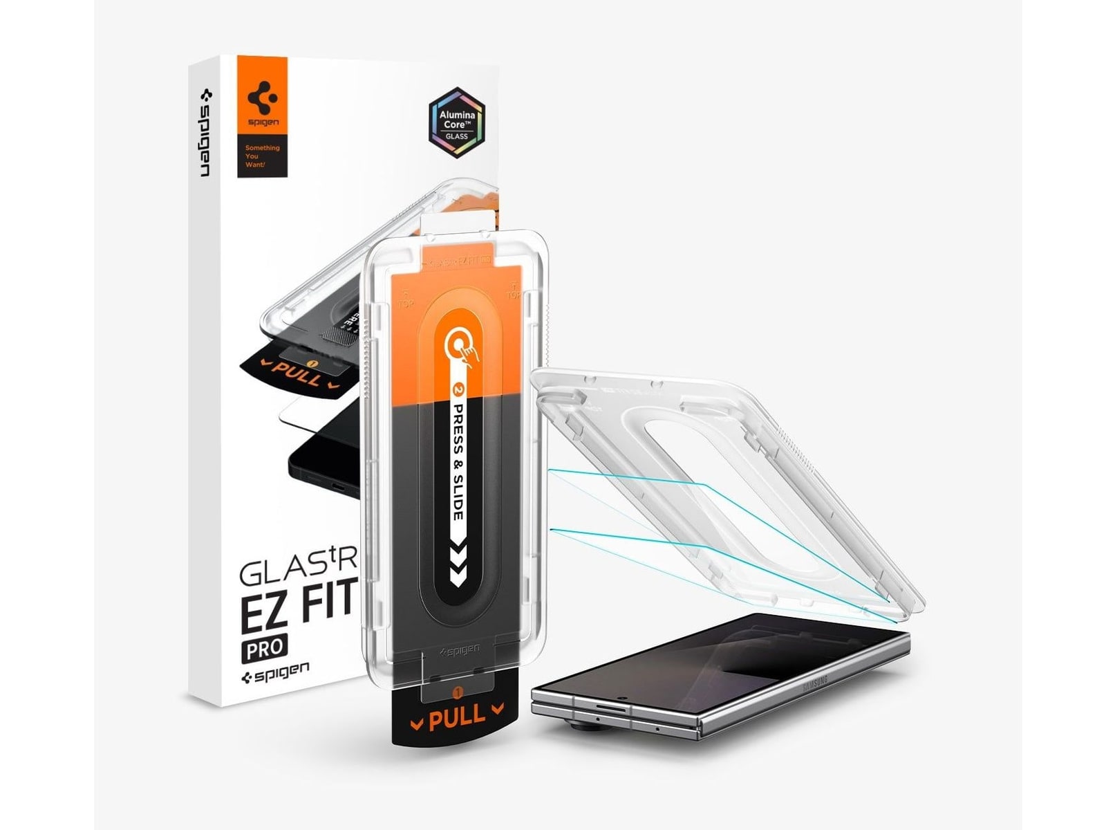 Spigen - GLAS.tR EZ Fit Pro - Galaxy Z Fold 8 Ultra - Clear