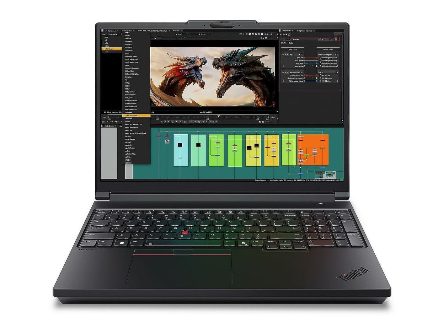 Lenovo - ThinkPad P16 Gen 3 16" - Intel Core Ultra 7 255HX chip - 64GB Memory - 1TB SSD - Black