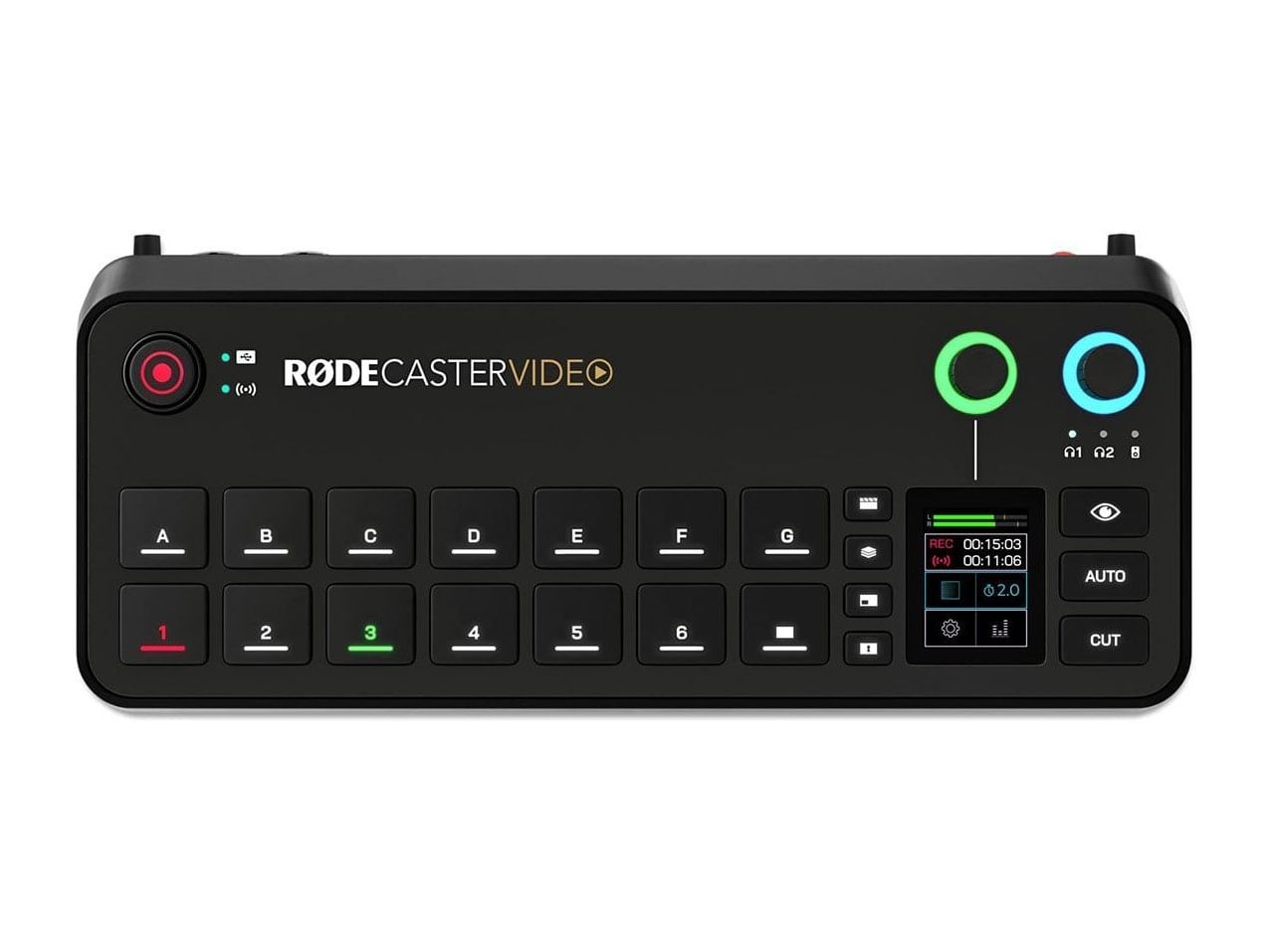 Rode - RODECaster Video & Audio Production Console Microphones - Black
