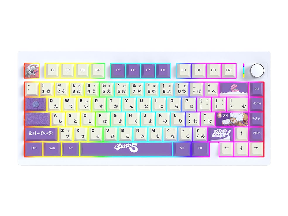 Fantech - MAXFIT8 One Piece Edition Luffy Gear 5 Soft Linear Mechanical Keyboards