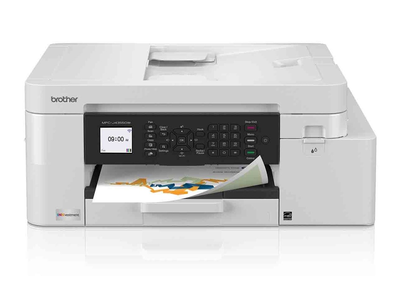 Brother - MFC-J4355DW Wireless Printers - White