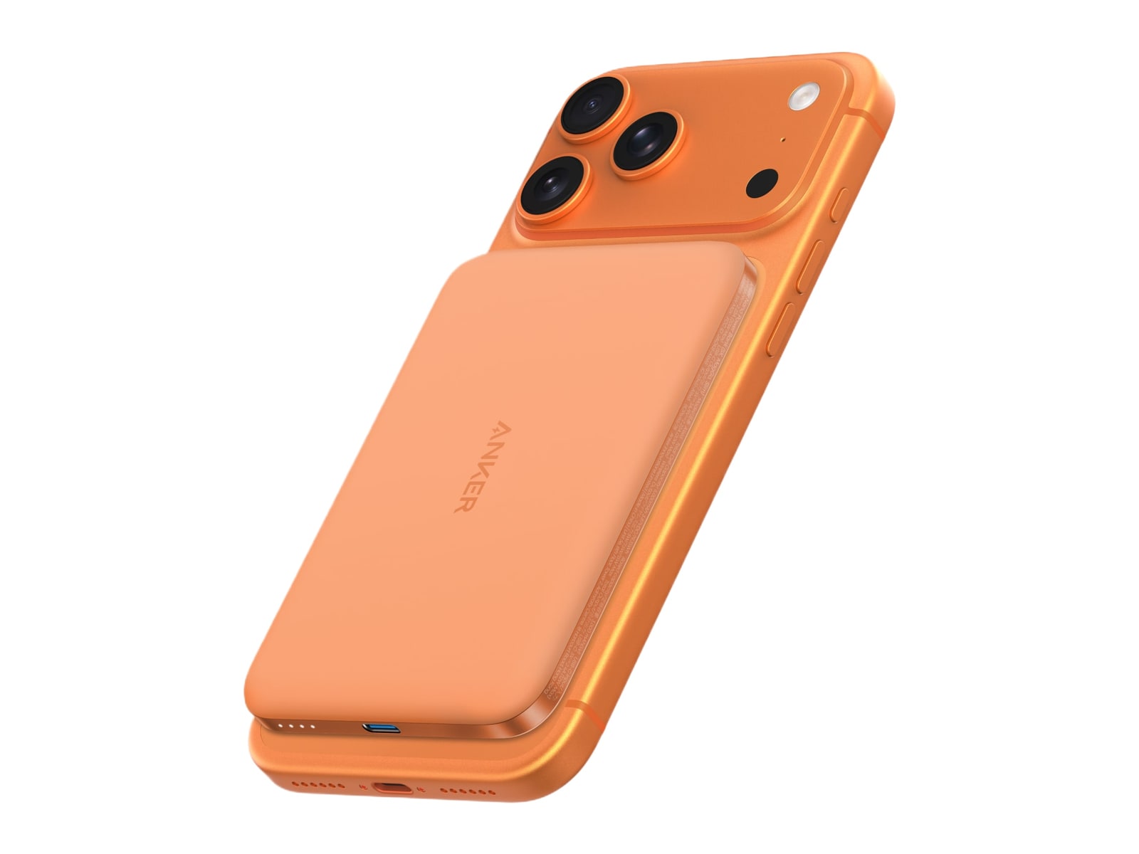 Anker - Nano Power Bank (5K, MagGo, Slim) Orange Power Banks