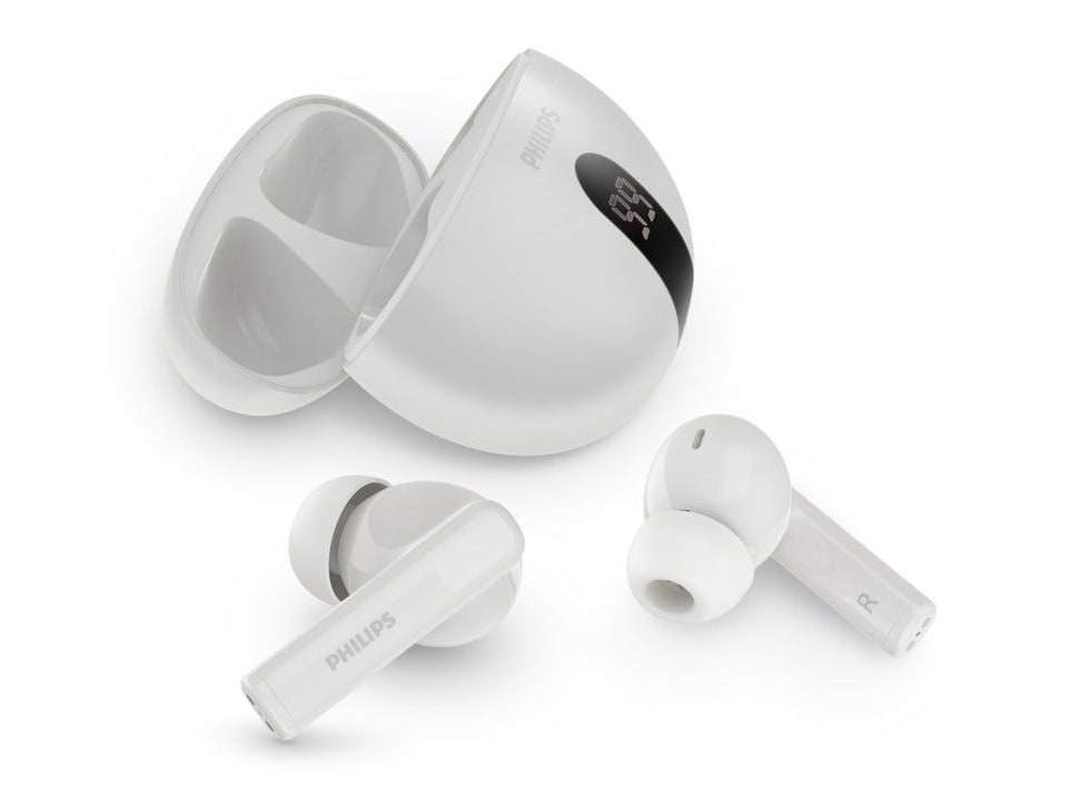 Philips - TAT2520 Bluetooth 5.4 True Wireless Earbuds - White (EU)