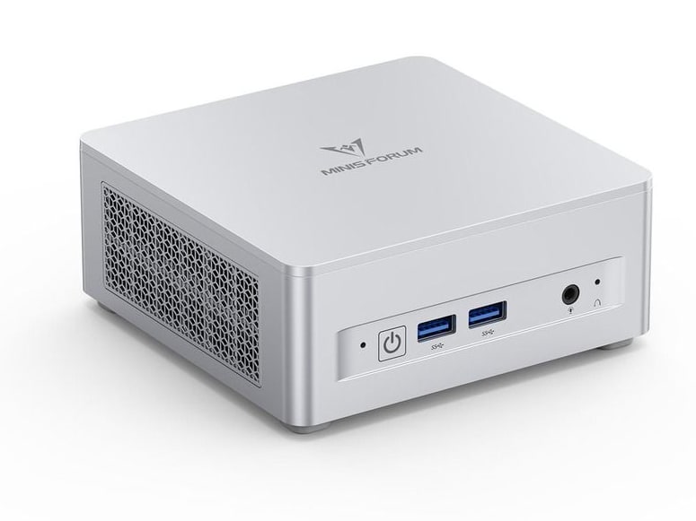 MINISFORUM - UM870 Slim Barebone - AMD Ryzen 7 8745H chip - Silver