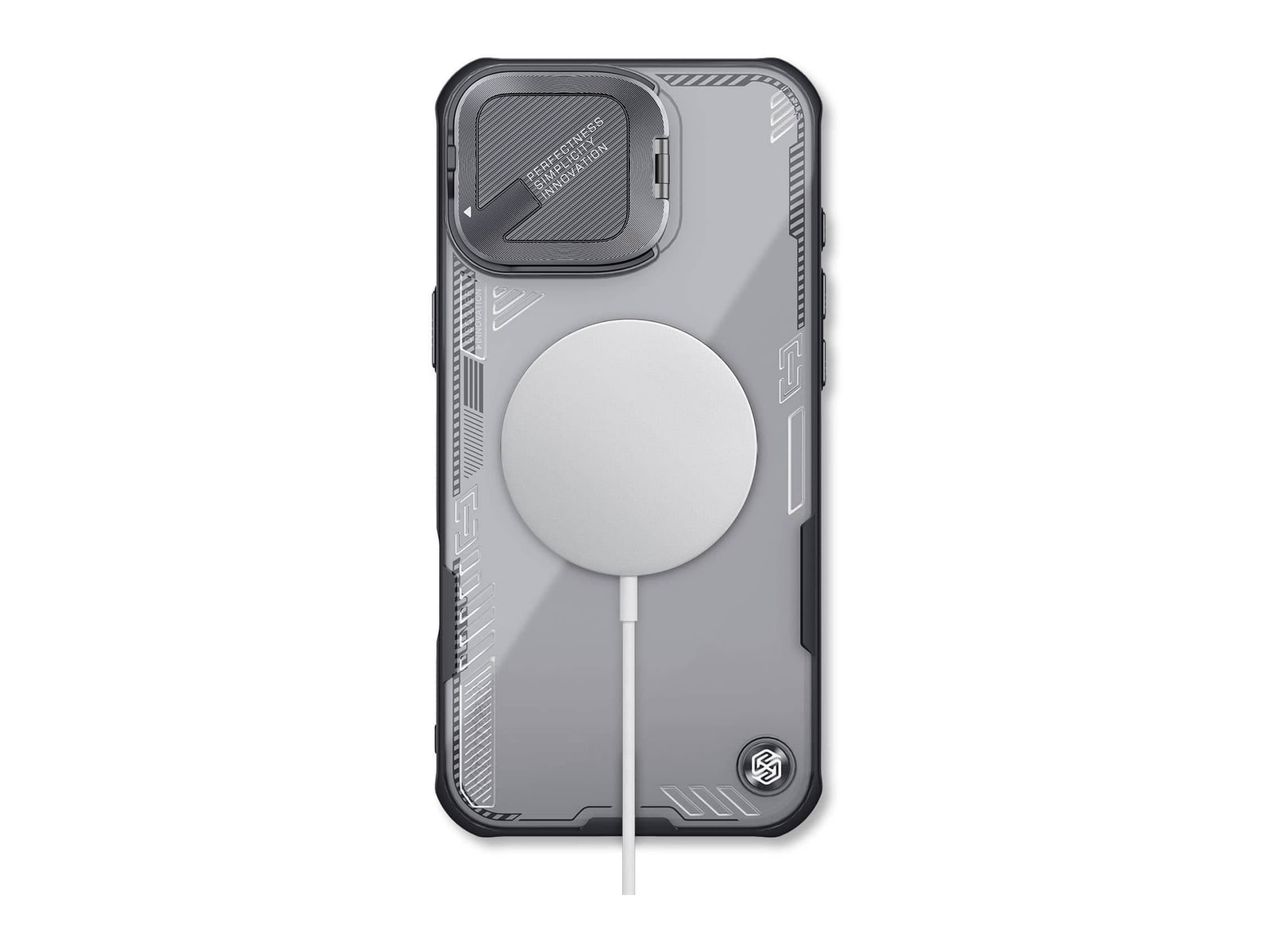 Nillkin - MagSafe Compatible Iceblade CamProp Case - iPhone 16 Plus - Black