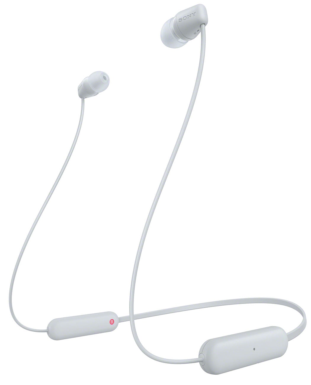 Sony - WIC100 Bluetooth True Wireless Earbuds - White