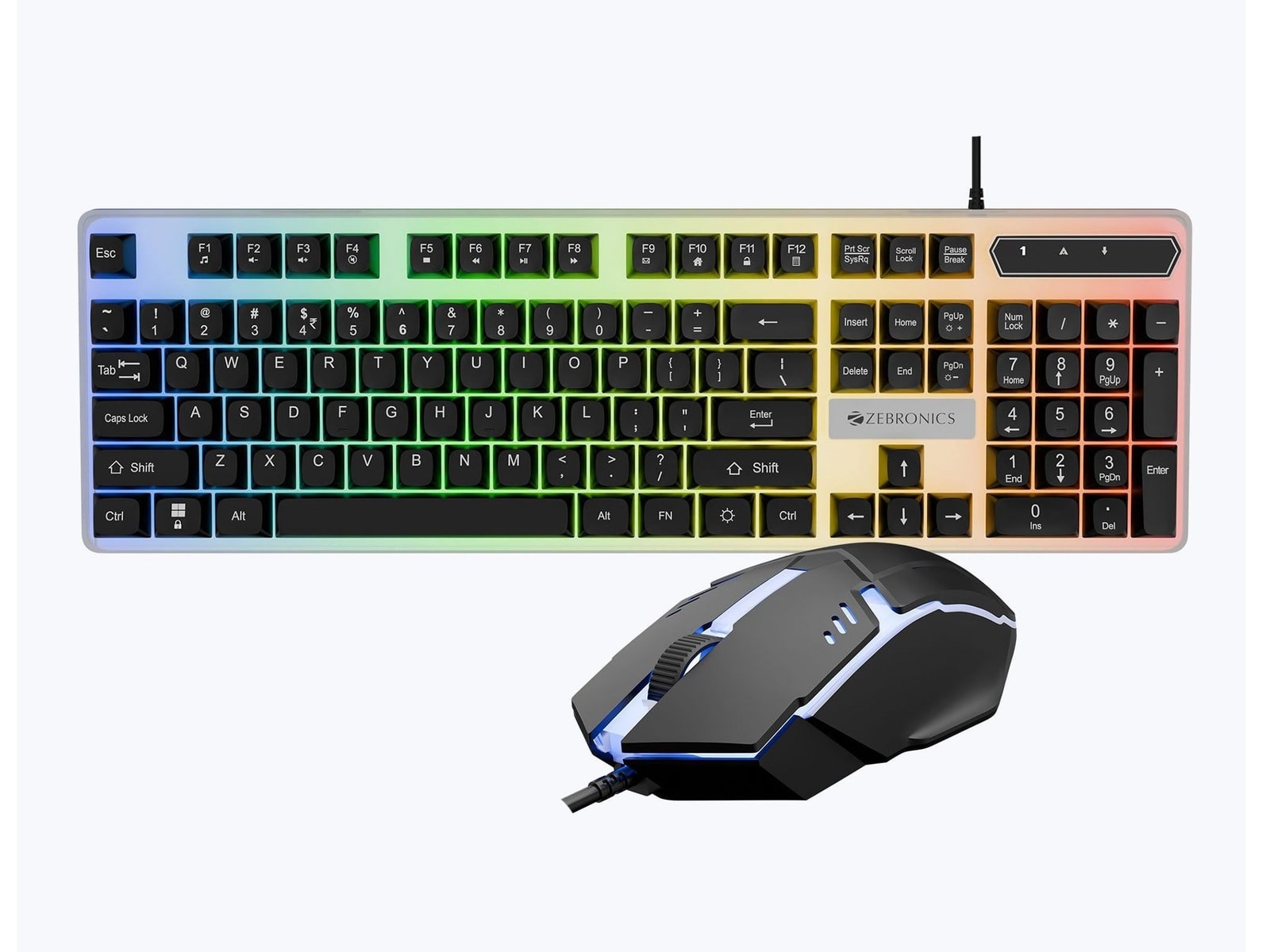 Zebronics - Zeb War 2 Combo Keyboards - Black