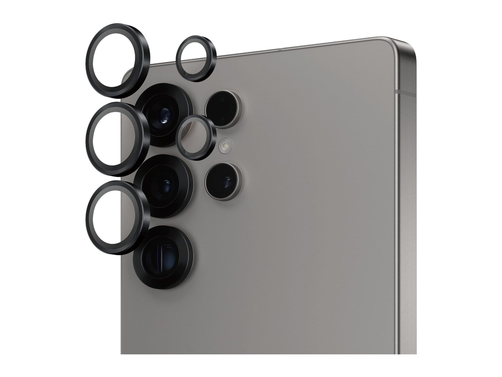 PanzerGlass - Hoops Camera Lens Protector Black Samsung Galaxy S25 Ultra