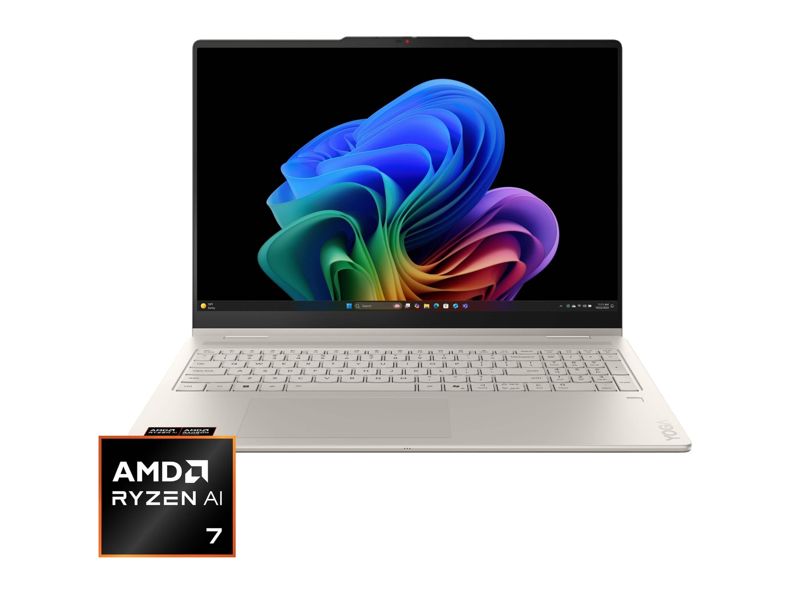 Lenovo - Yoga 7a 2-in-1 16" - AMD Ryzen AI 7 445 chip - 24GB Memory - 512GB SSD - Seashell