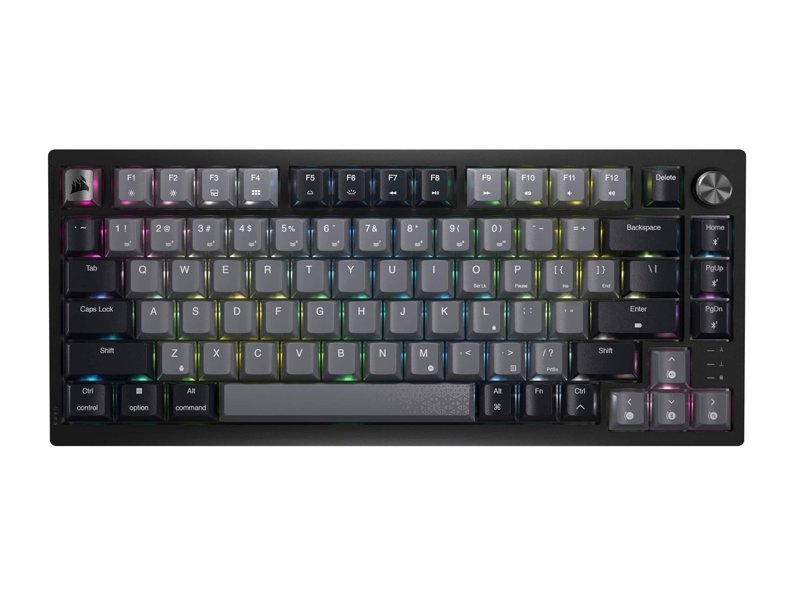 Corsair - K65 PLUS 75% Wireless Mechanical Keyboards - Black and Gray