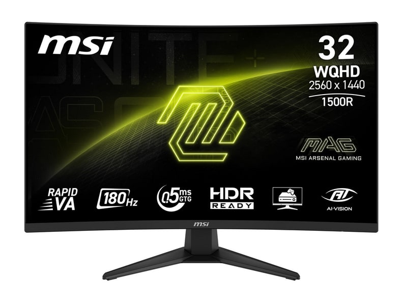 MSI - 31.5" MAG 321CQFDE E18 WQHD 180Hz Gaming Monitors
