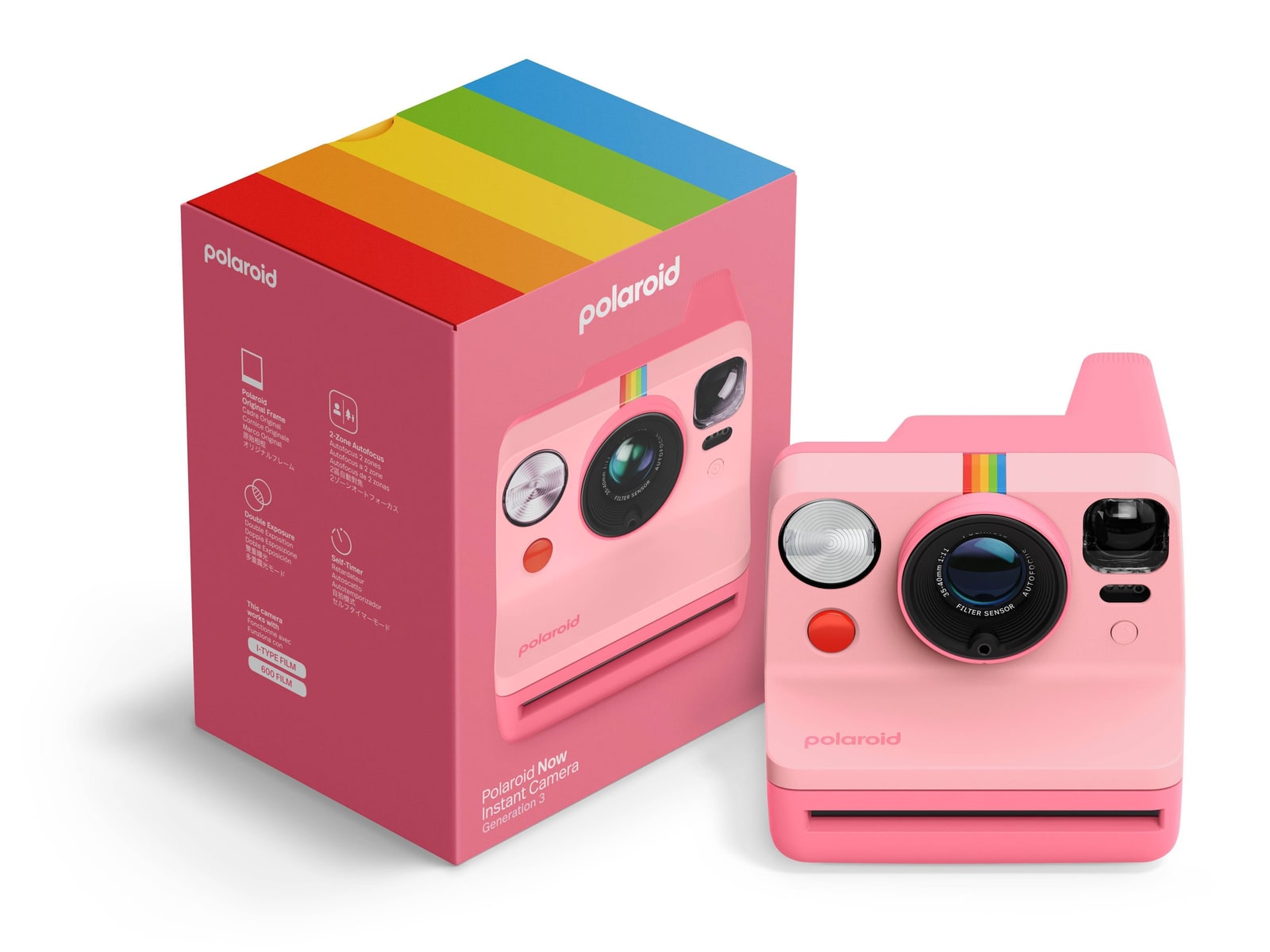 Polaroid - Now Gen 3 Instant Cameras - Pink