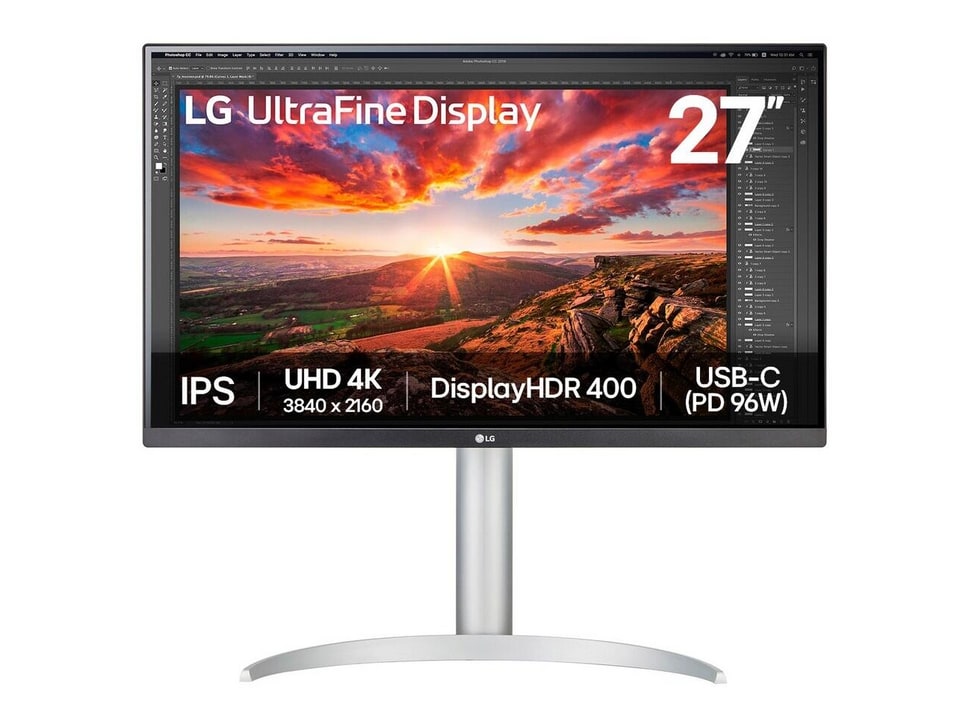 LG - 27" 27UP850K-W.AEU 4K UHD 60Hz 4K/5K Monitors