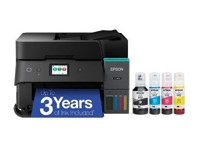Epson - EcoTank ET-4950 Wi-Fi, Ethernet, USB Printers - Black
